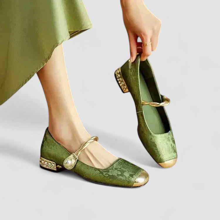 Chrystahh | Women's Cushioned Buckle Orthopedic Mary Jane Shoes