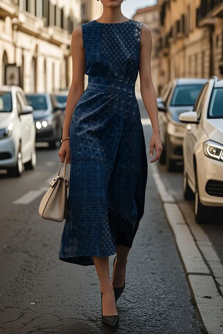 Women's Chic and Sophisticated Midi Dress