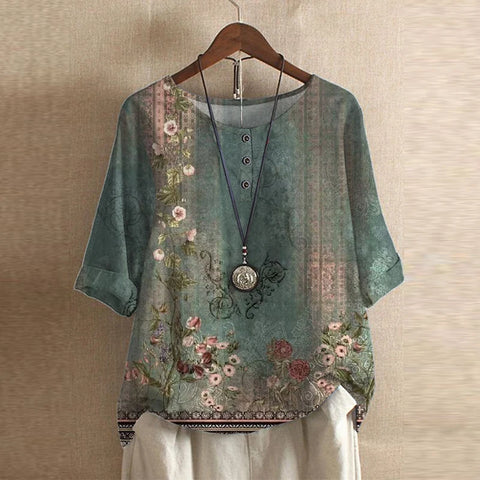 Anya | Women's Relaxed Retro-Inspired Blouse