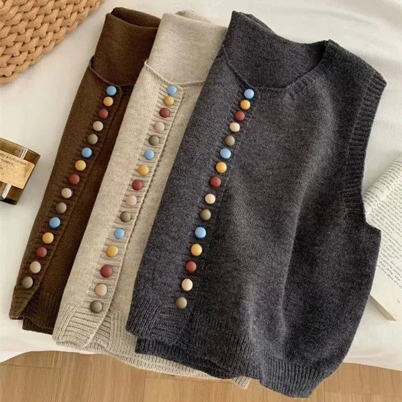 Women's The Maribel | Colour-button Vest