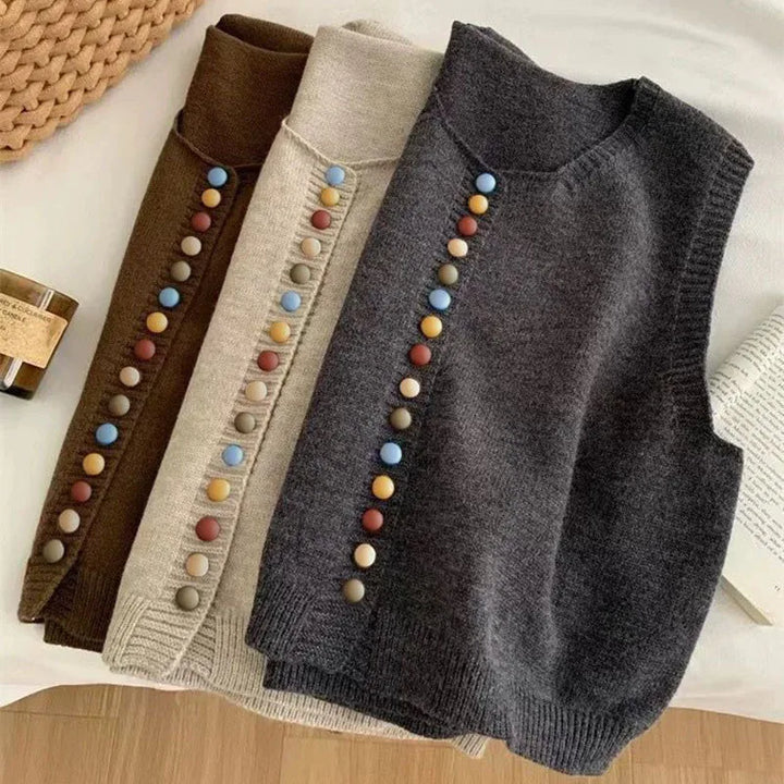 Women's The Maribel | Colour-button Vest