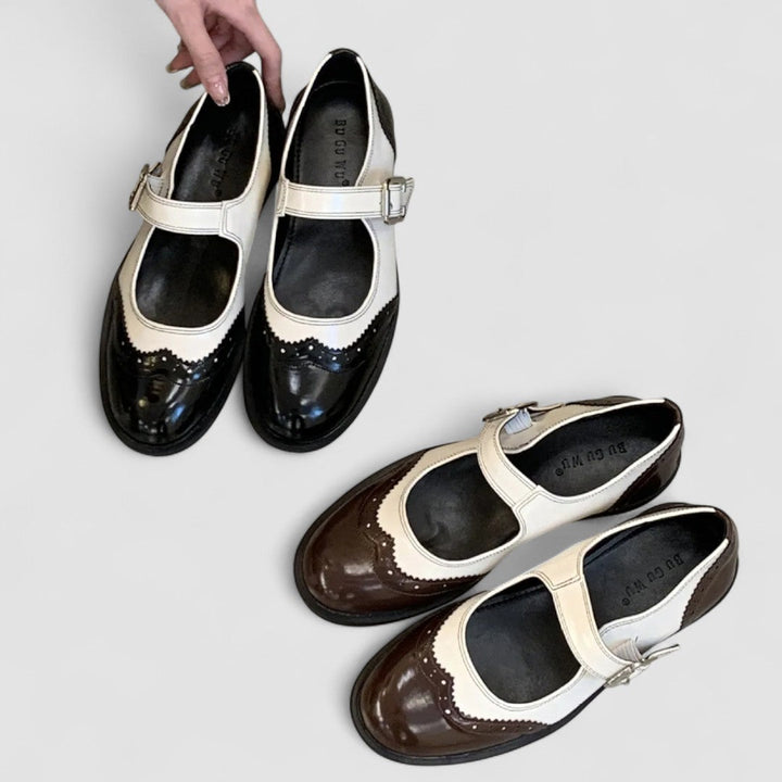 Auryzhel | Women's Cushioned Buckle Orthopedic Mary Jane Shoes