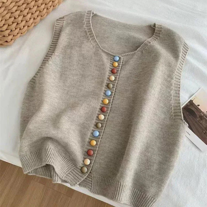 Women's The Maribel | Colour-button Vest