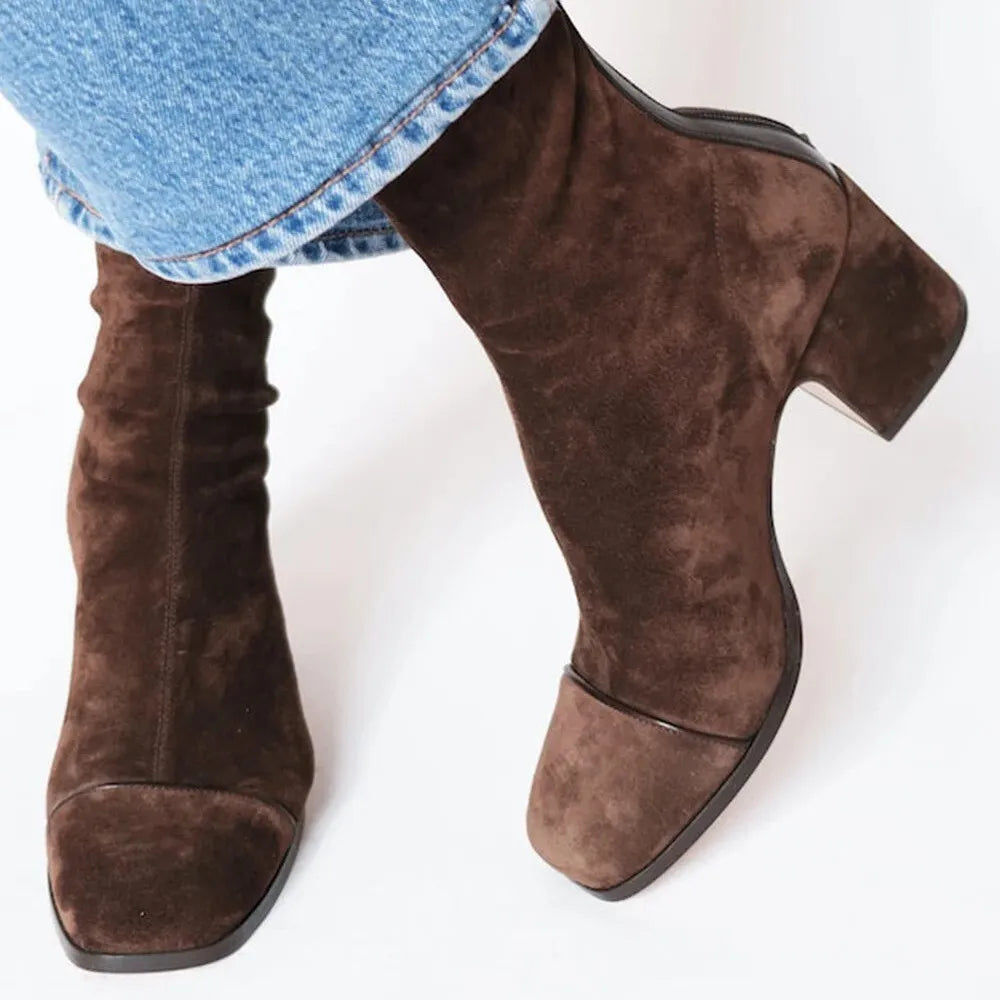 Ari | Women's Cushioned Square-Toe Elegant Boots