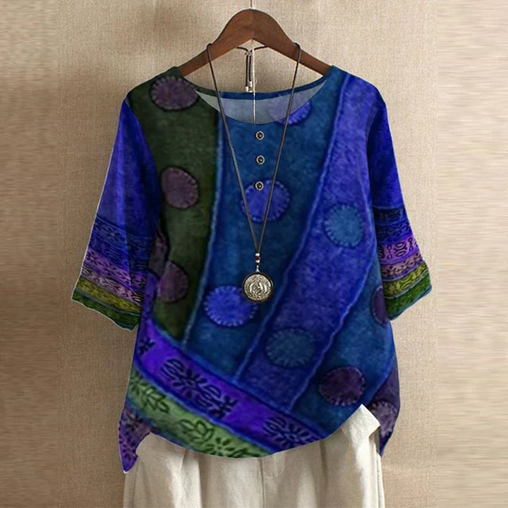Anya | Women's Relaxed Retro-Inspired Blouse