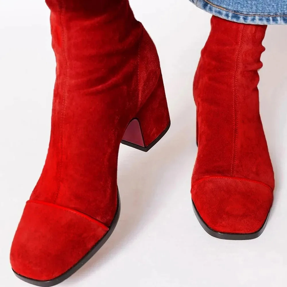 Ari | Women's Cushioned Square-Toe Elegant Boots