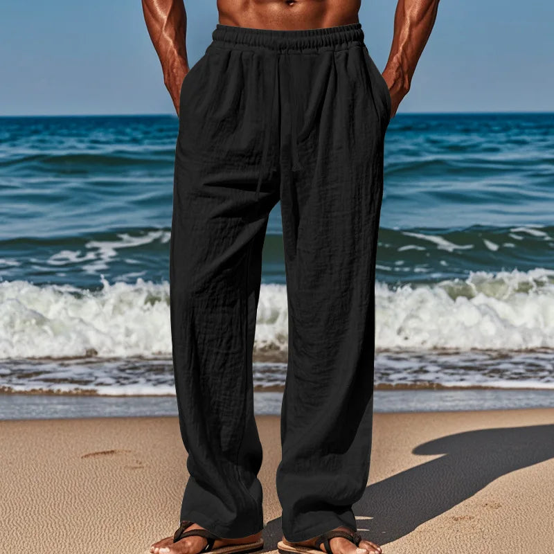 Zane | Women's Relaxed Beach Trousers with Drawstring