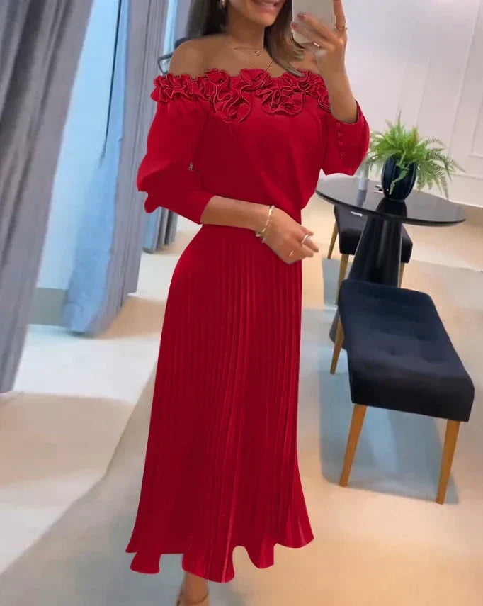 Carina | Women's Stunning Off-Shoulder Maxi Dress