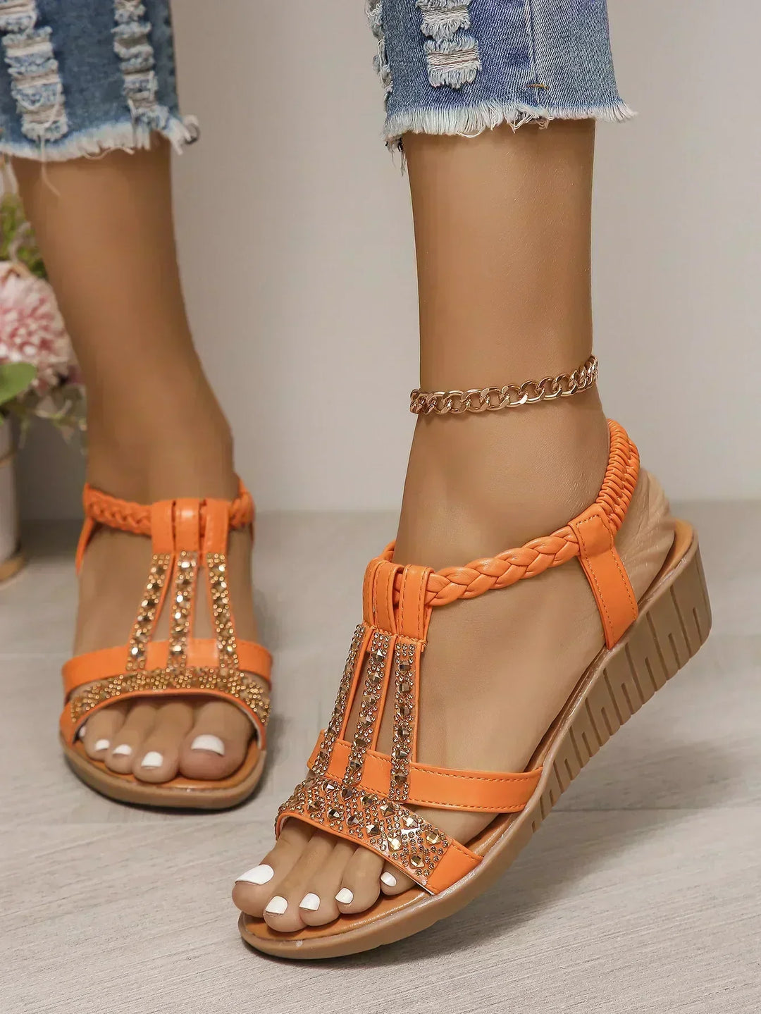 Lacey | Women's Cushioned Open-Toe Stylish Orthopedic Sandals with Arch Support