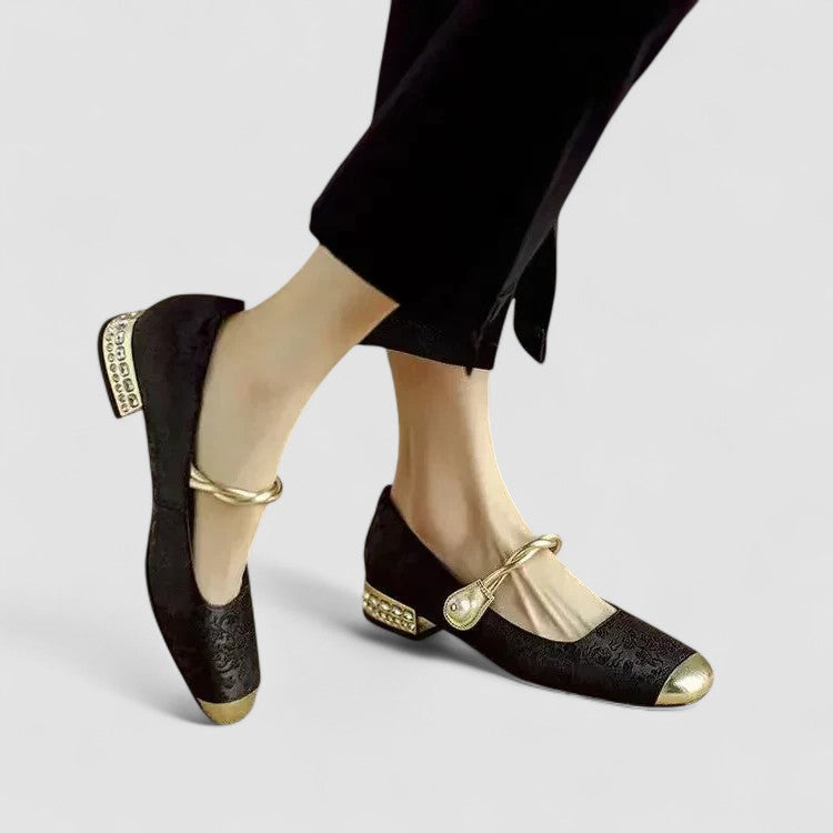 Chrystahh | Women's Cushioned Buckle Orthopedic Mary Jane Shoes