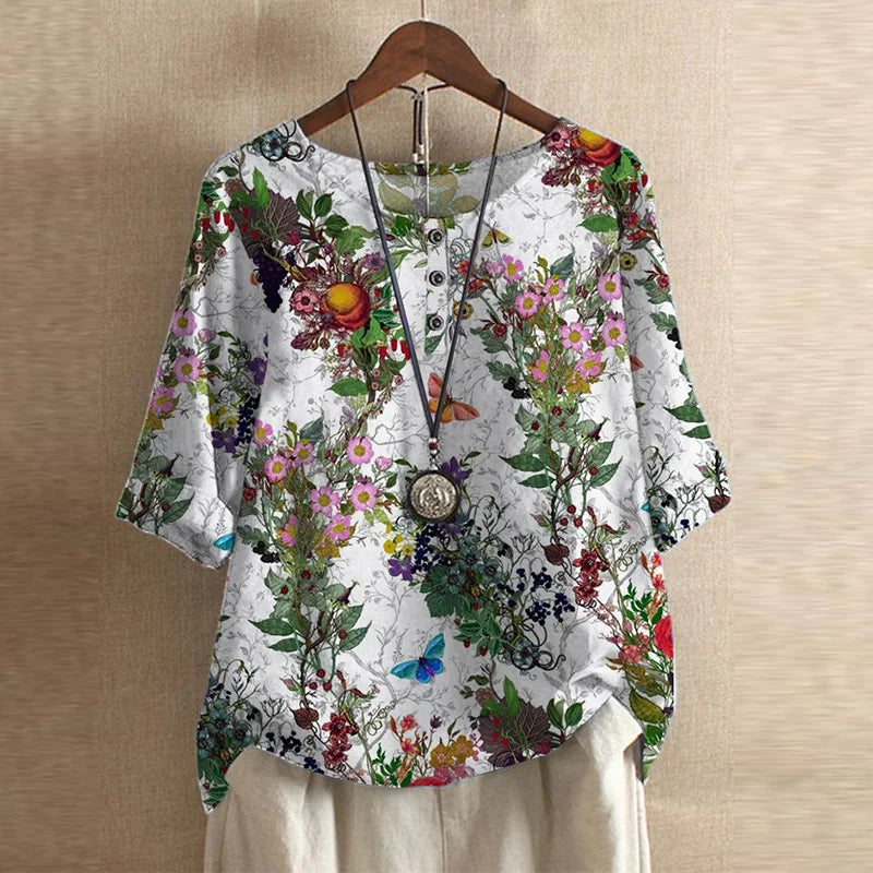 Anya | Women's Relaxed Retro-Inspired Blouse
