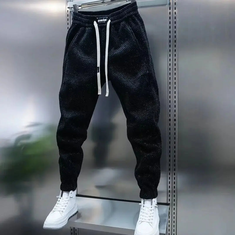 Brinley | Men's Relaxed Fit Drawstring Trousers
