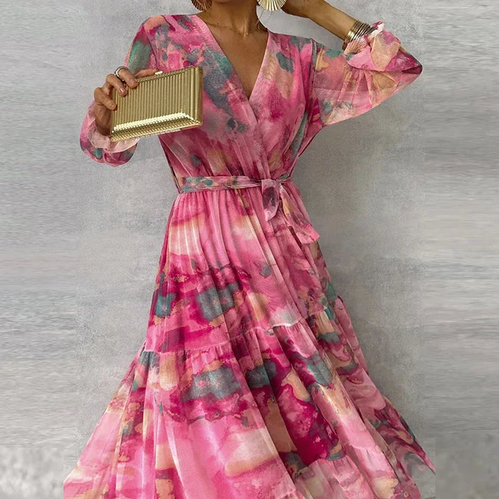 Grace | Women's Elegant Floral Handmade Maxi Dress