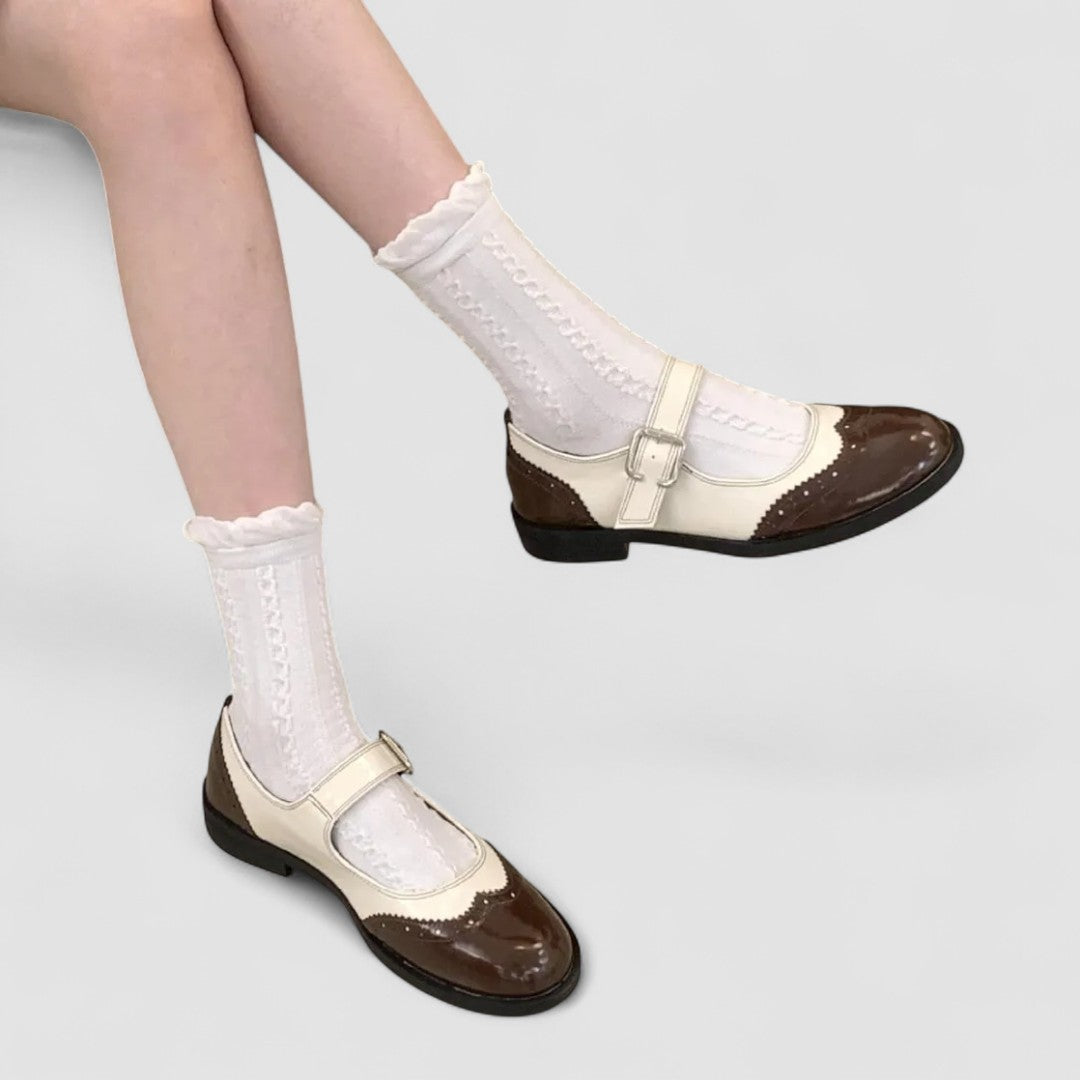 Auryzhel | Women's Cushioned Buckle Orthopedic Mary Jane Shoes