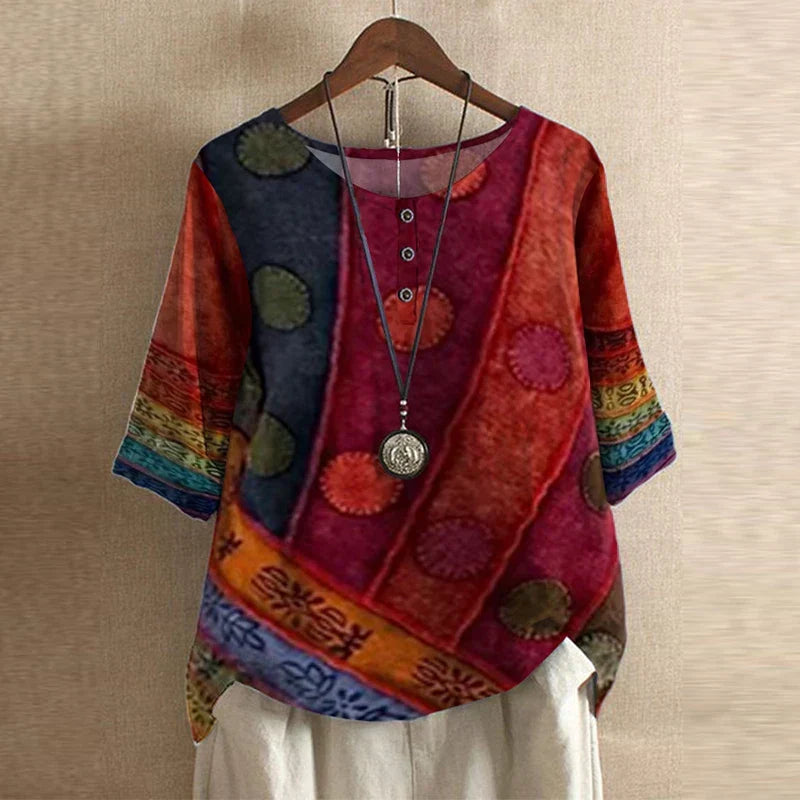 Anya | Women's Relaxed Retro-Inspired Blouse