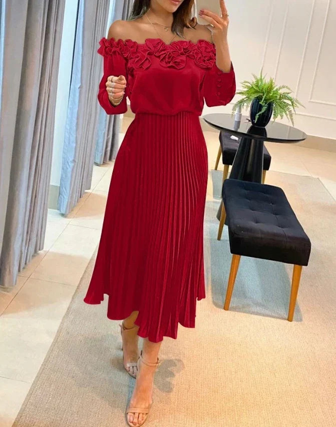 Carina | Women's Stunning Off-Shoulder Maxi Dress
