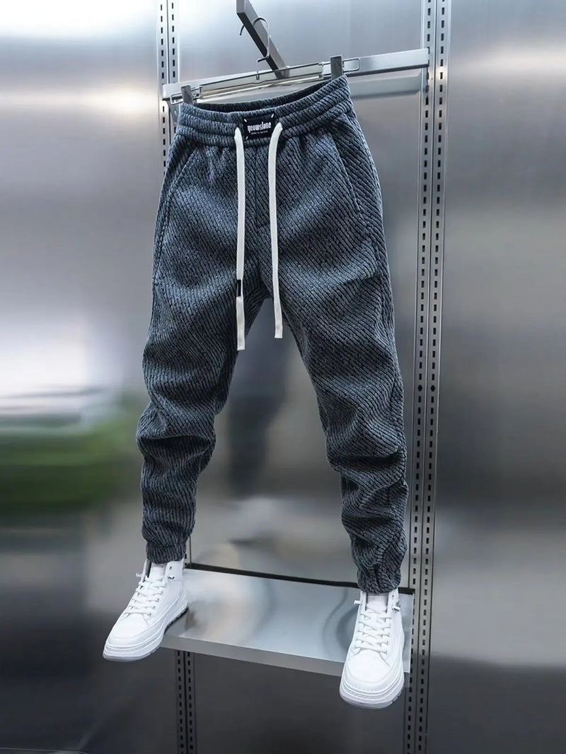 Brinley | Men's Relaxed Fit Drawstring Trousers