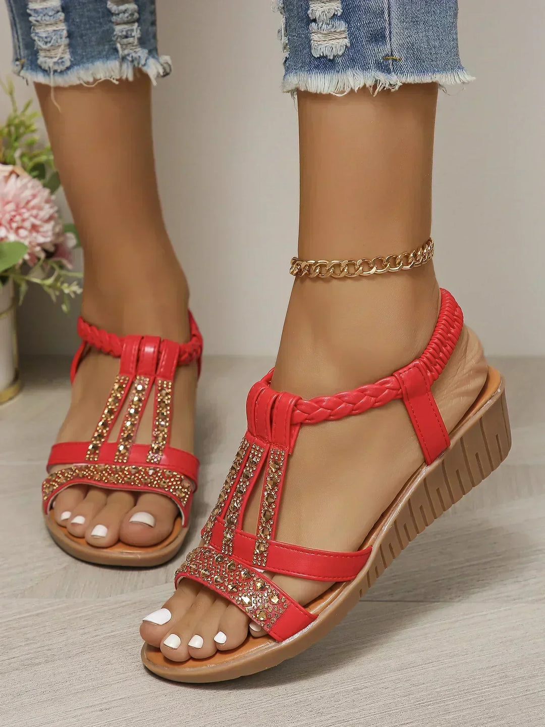 Lacey | Women's Cushioned Open-Toe Stylish Orthopedic Sandals with Arch Support