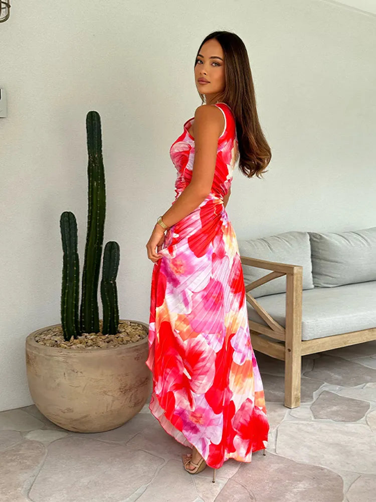 Katie | Women's Pleated Summer Maxi Dress (Almost Sold Out)