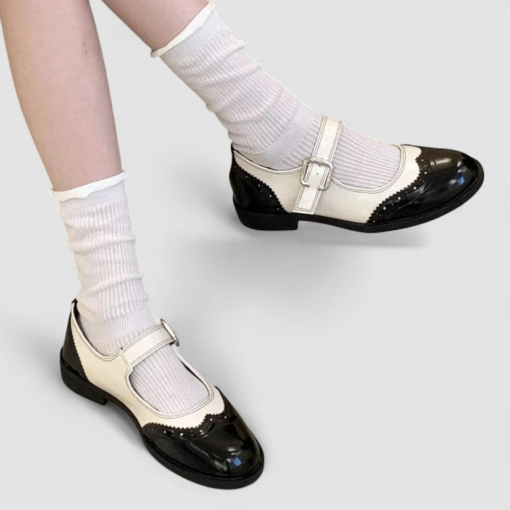 Auryzhel | Women's Cushioned Buckle Orthopedic Mary Jane Shoes