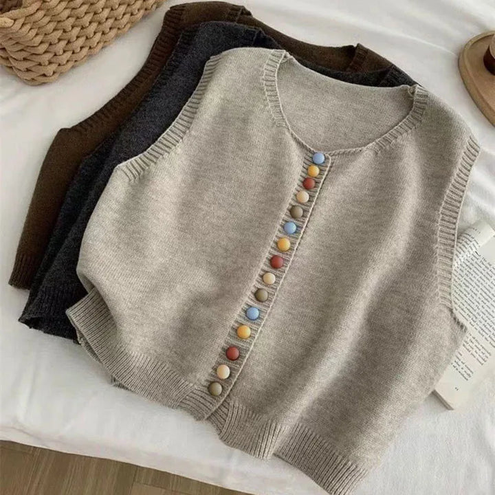 Women's The Maribel | Colour-button Vest