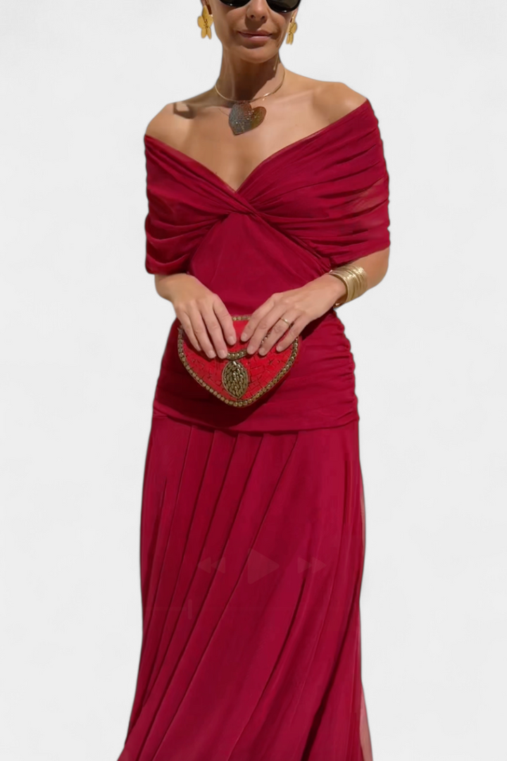 Alondra | Women's V-Neck Long Floral Maxi Dress