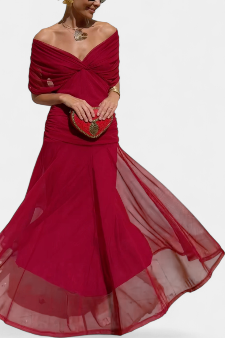 Alondra | Women's V-Neck Long Floral Maxi Dress