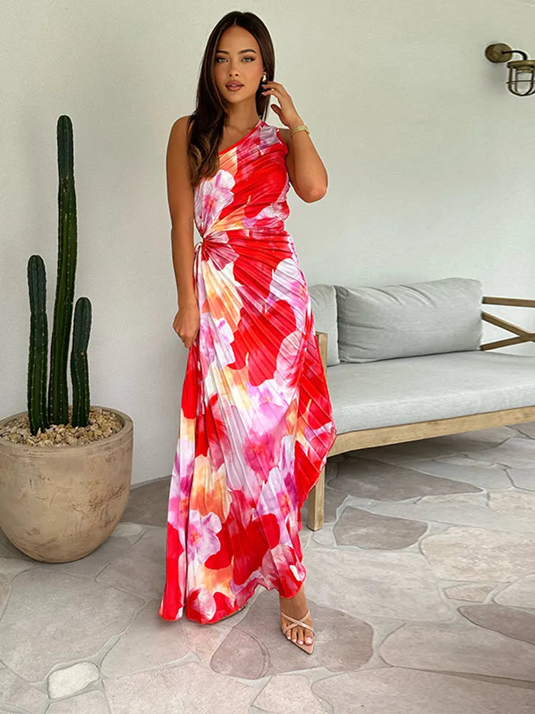 Katie | Women's Pleated Summer Maxi Dress (Almost Sold Out)