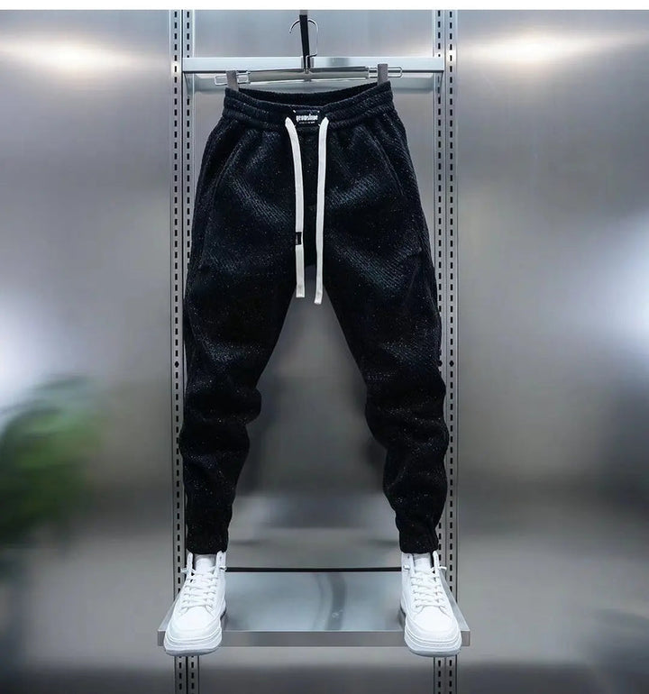 Brinley | Men's Relaxed Fit Drawstring Trousers