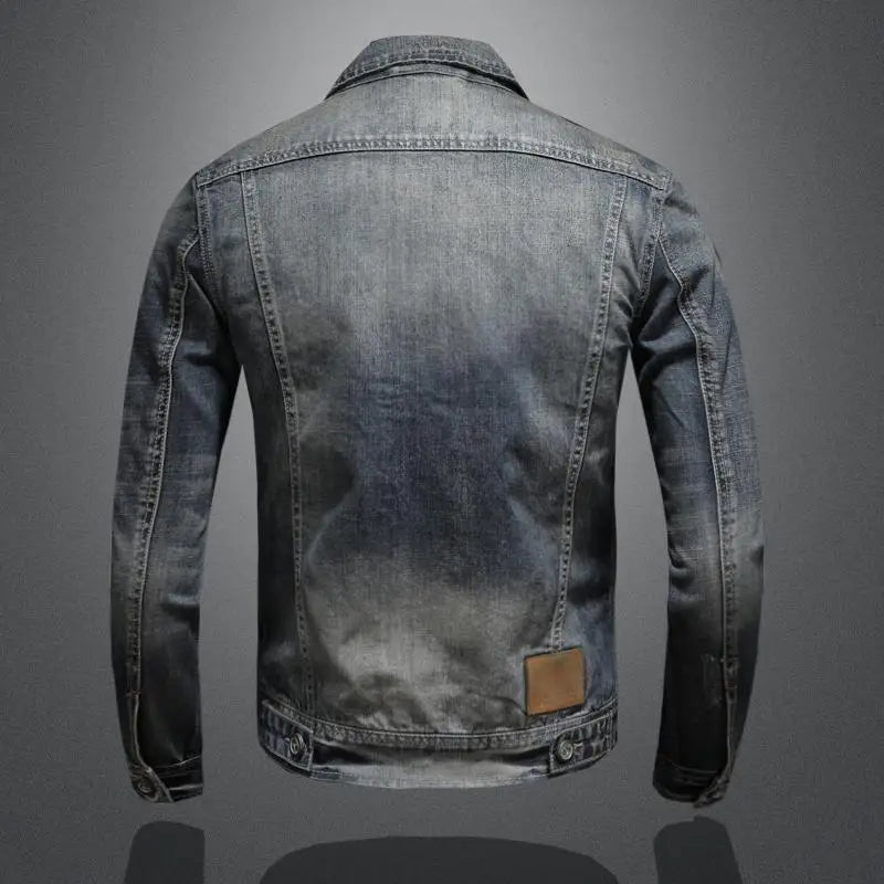 Francesco | Men's Vintage-Inspired Denim Jacket with Pockets