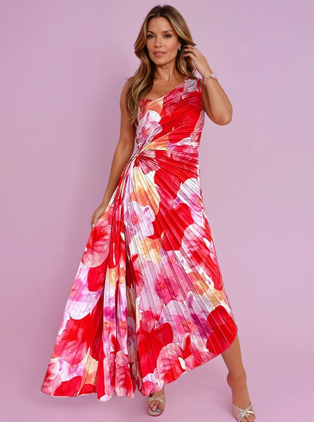 Katie | Women's Pleated Summer Maxi Dress (Almost Sold Out)