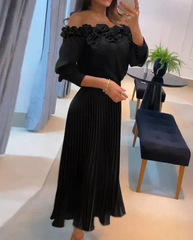 Carina | Women's Stunning Off-Shoulder Maxi Dress