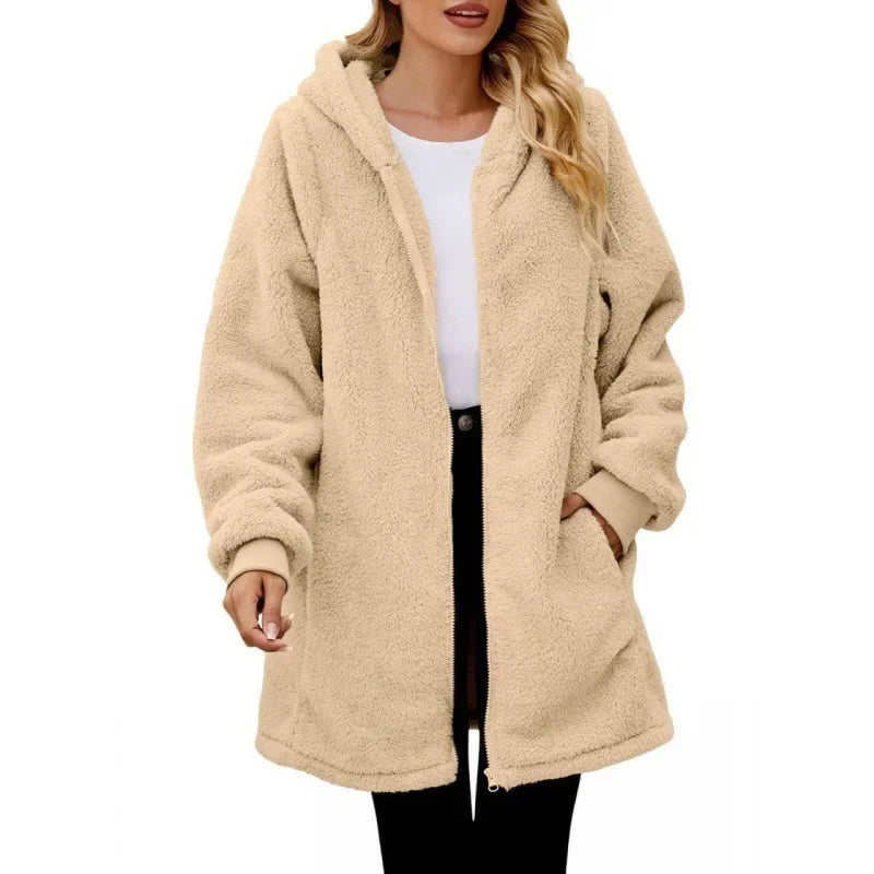 Annika | Women's Cosy Hooded Jacket with Pockets