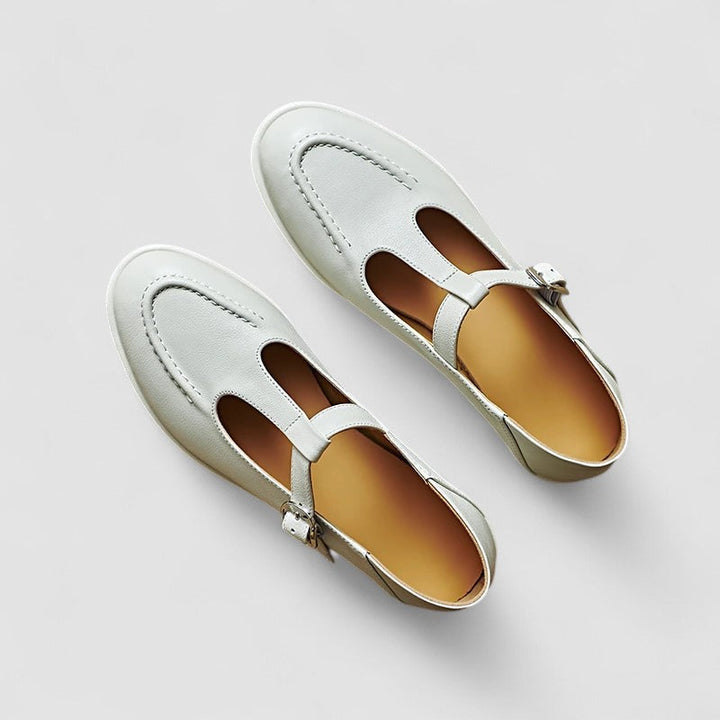 Ariyzzah | Women's Cushioned Buckle Orthopedic Mary Jane Low Heel Shoes