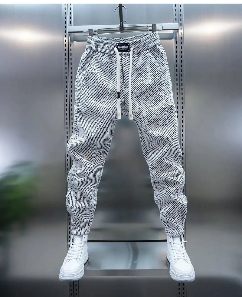 Brinley | Men's Relaxed Fit Drawstring Trousers