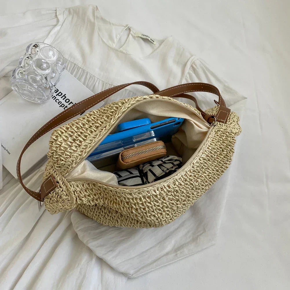 Arnljot | Structured Shoulder Bag in Woven Style
