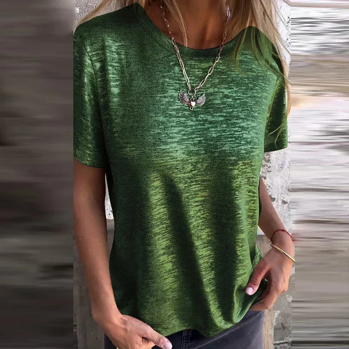 Women's Longline Alicia Shimmering Metallic Top