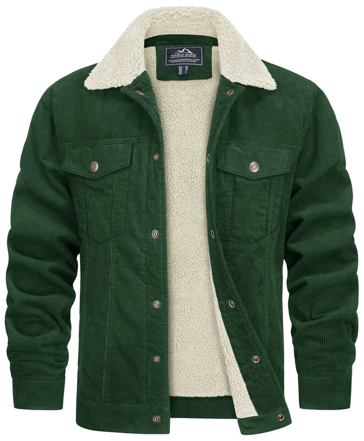 Vasco Men's Winter Jacket with Pockets and Round Neck