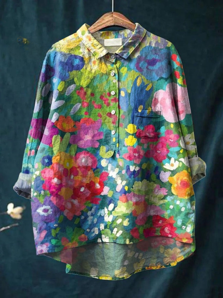 Tiziana | Women's Longline Patterned Shirt