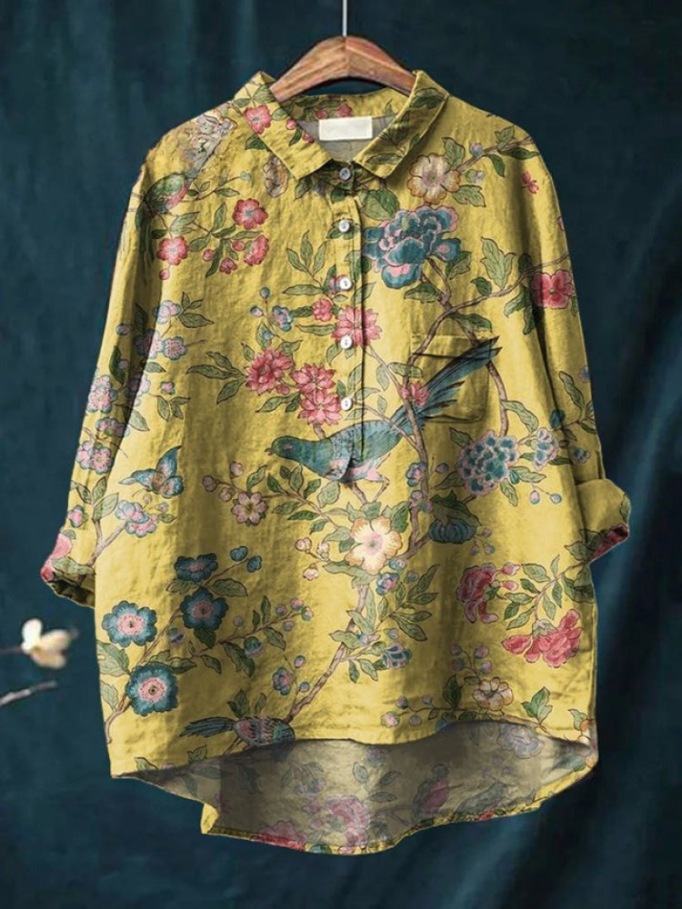 Tiziana | Women's Longline Patterned Shirt