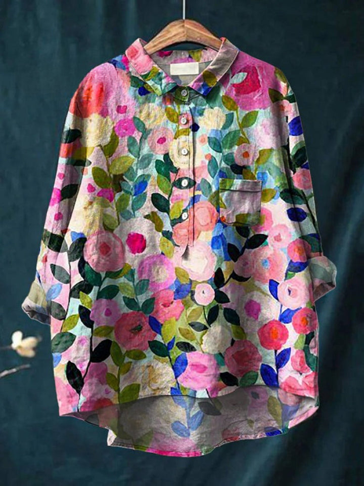 Tiziana | Women's Longline Patterned Shirt