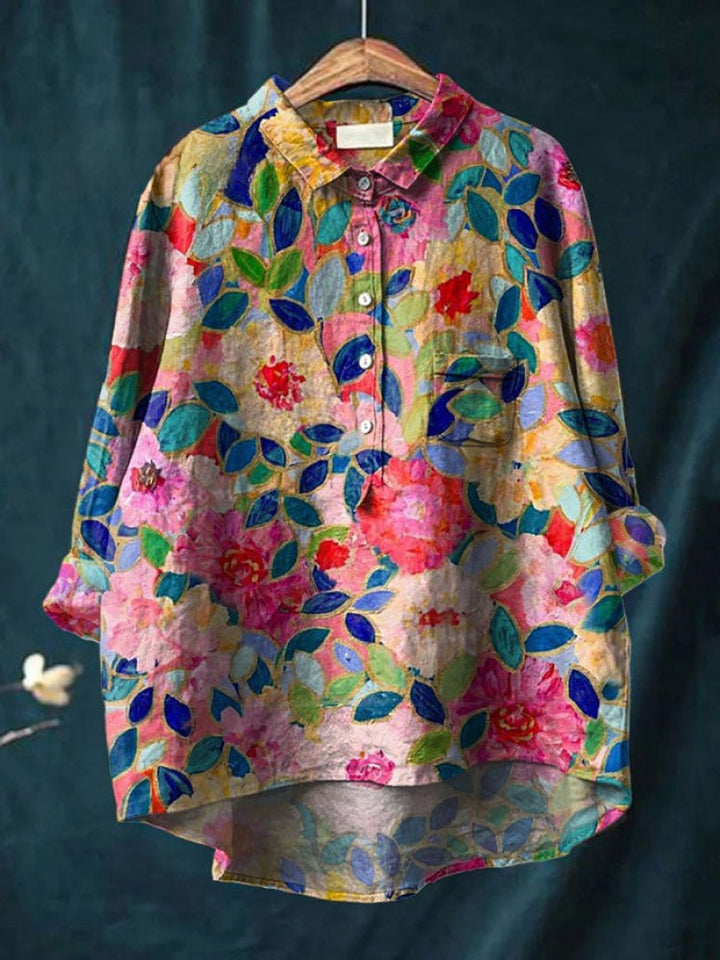 Tiziana | Women's Longline Patterned Shirt