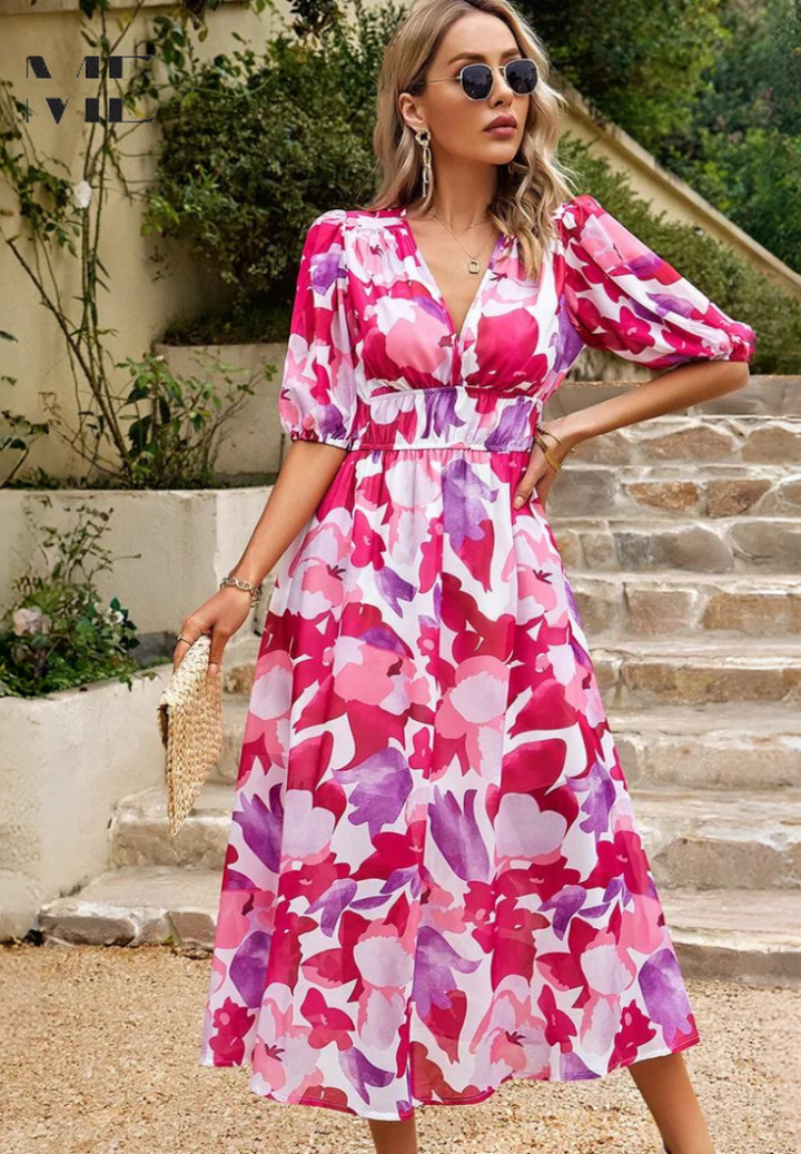 Aria | Elegant Midi Dress for Women