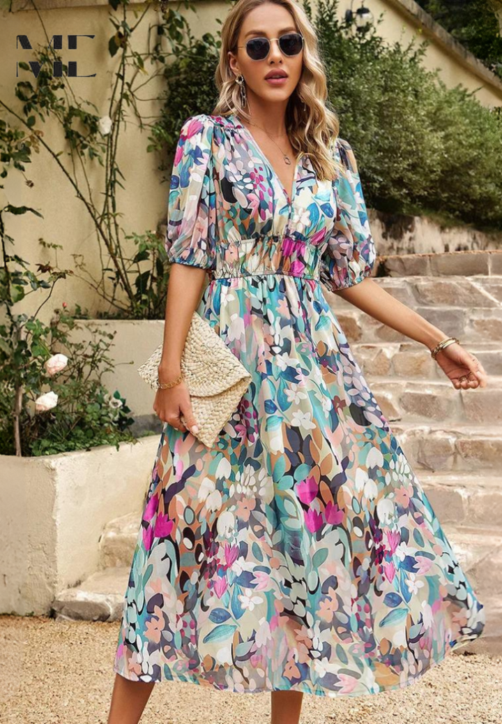 Aria | Elegant Midi Dress for Women