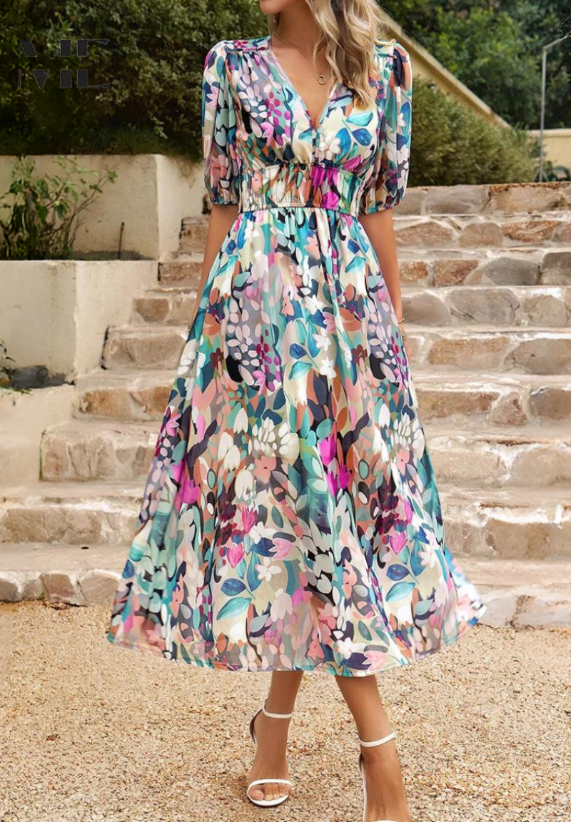 Aria | Elegant Midi Dress for Women