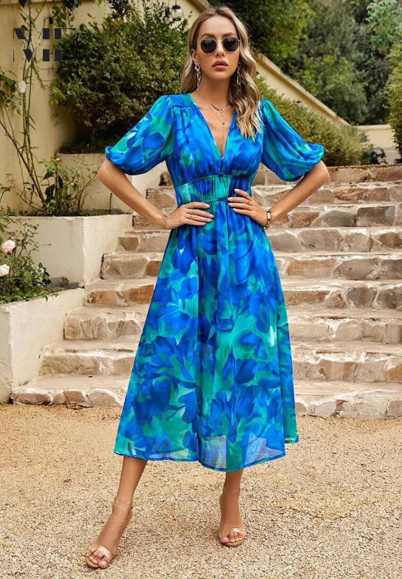 Aria | Elegant Midi Dress for Women