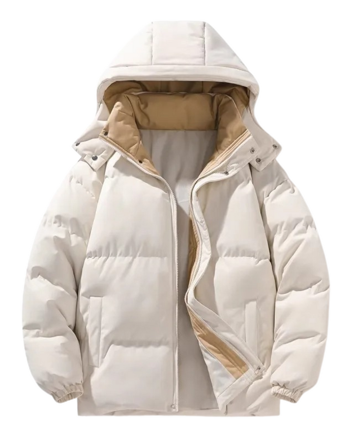 Elegant Hooded Men's Jacket with Hooded