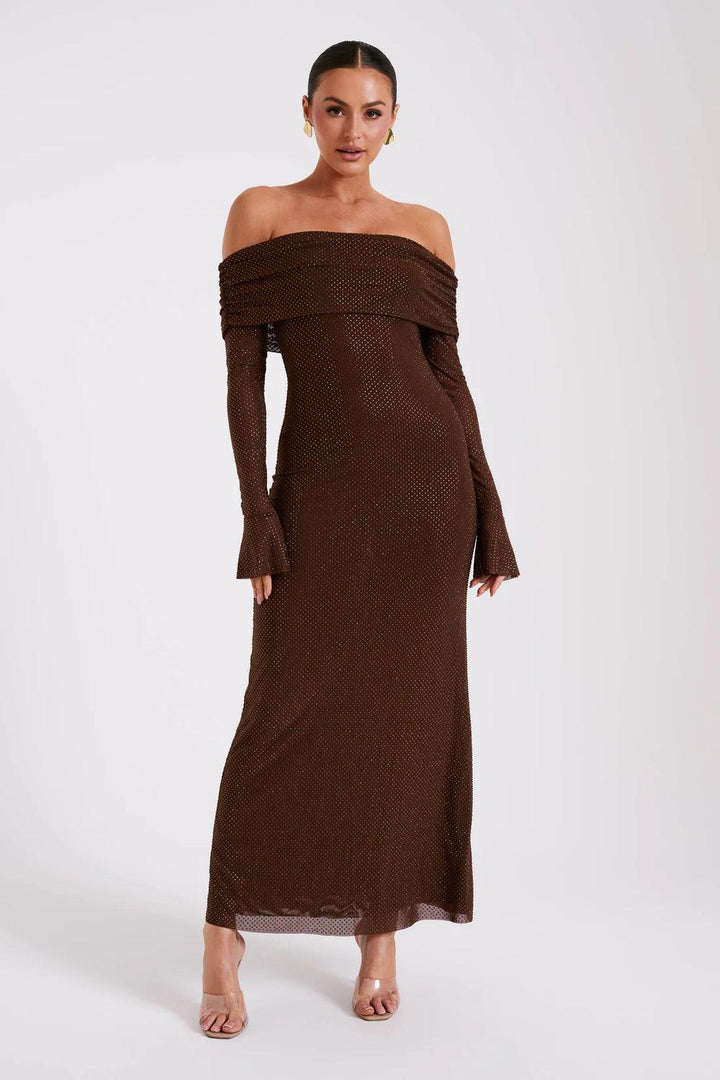 Astella | Women's Spray Maxi Dress with Long Sleeve