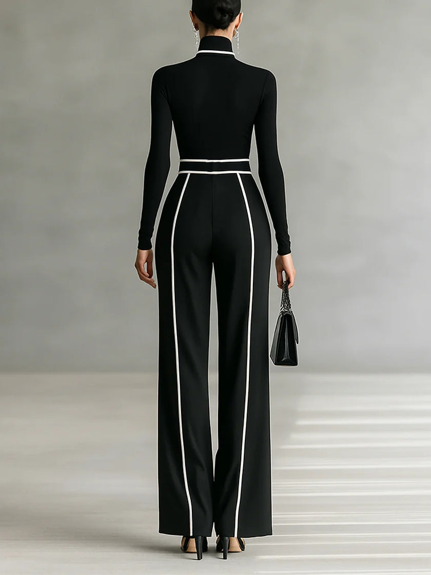 Alina | Women's Two-Piece Set with High Collar