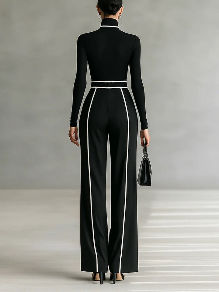 Alina | Women's Two-Piece Set with High Collar
